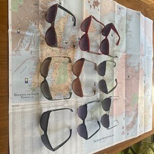 9 pairs of ladies sunglasses